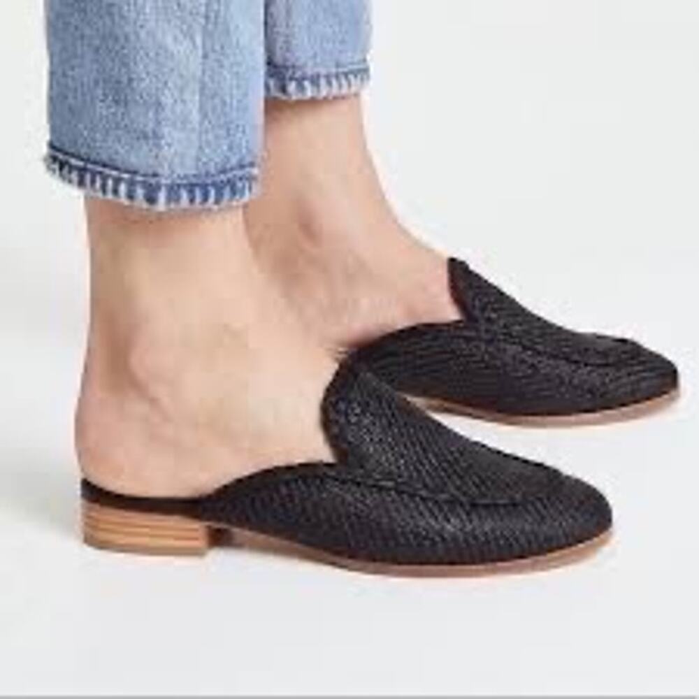 Joie Dallis Woven Loafer Straw Mule Euro 40 U.S. 9.5